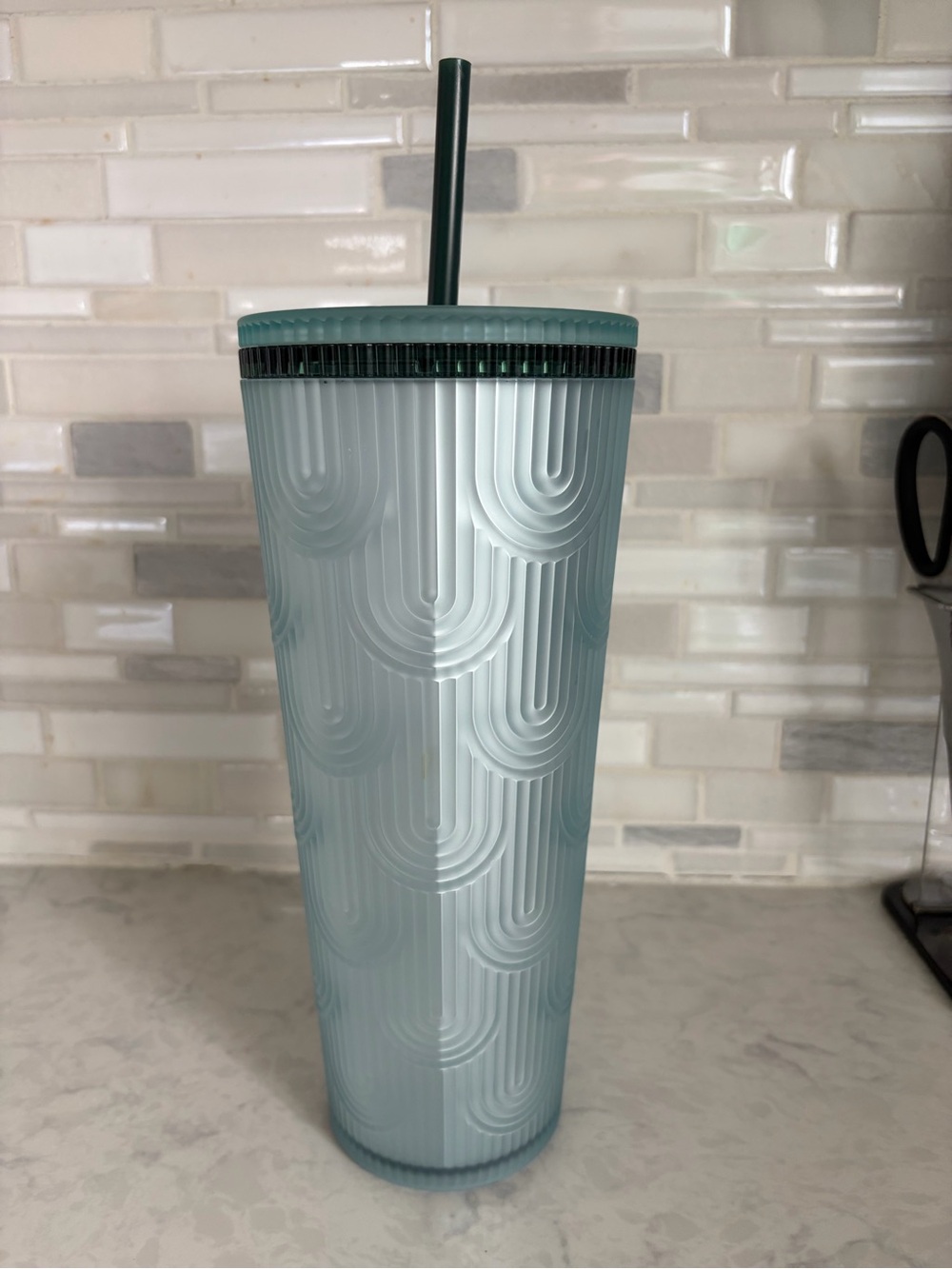 NEW Starbucks 2024 Anniversary Shell Soft Top Mint Green Venti Tumbler